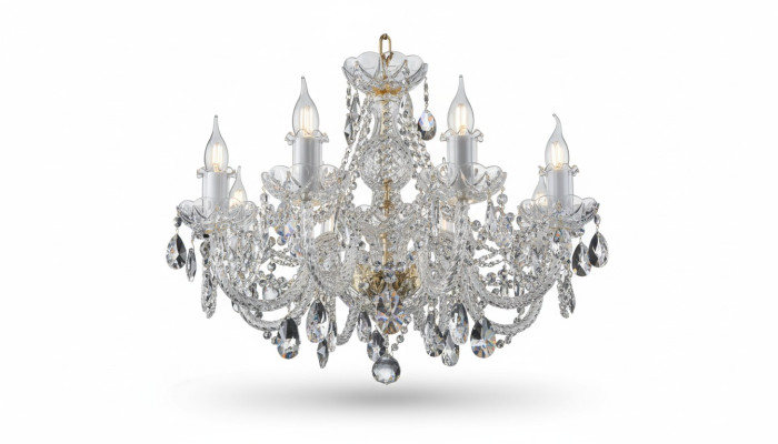 Crown chandelier lamp lamps crystal lights lighting Bohemia light ceiling