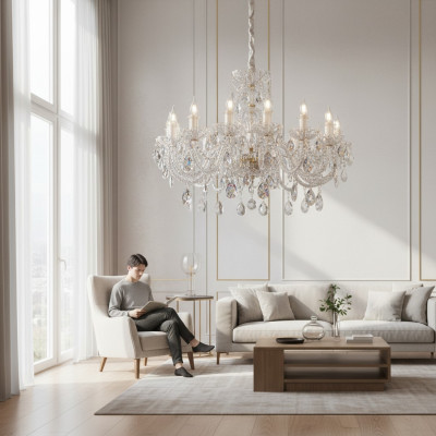 Classic Light Lamp Chandelier Ceiling Lighting Crystal New Bohemia