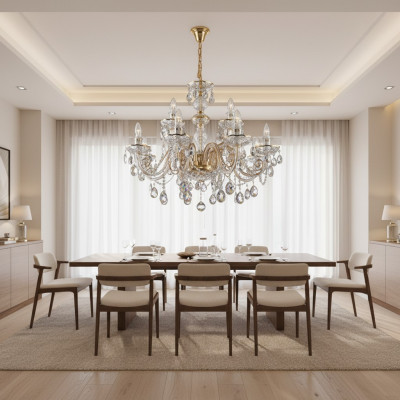 Classic ceiling chandelier light lamp Bohemia lighting crystal new