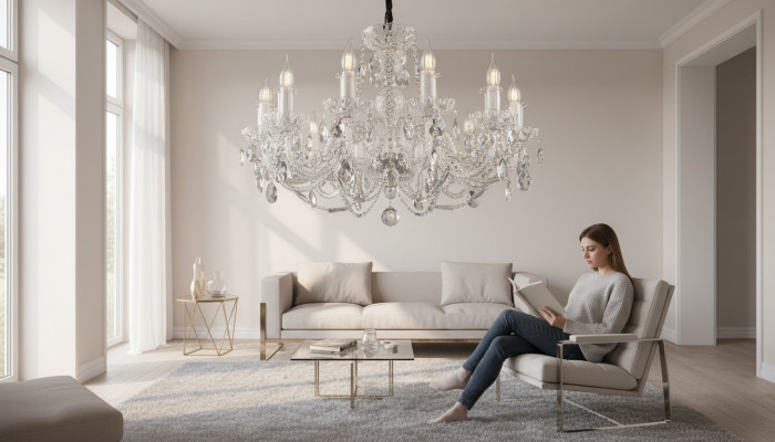 Chandelier Lamp Light Ceiling Lamps Crystal Lighting Illumination Classic
