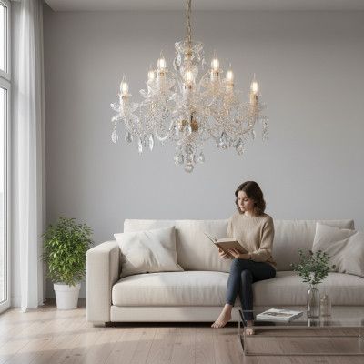 Luster Luxury Crystal Ceiling Lights Handmade New Bohemia Lamps Chandelier