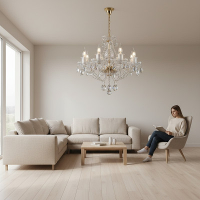 Crystal chandelier ceiling light hanging light Bohemia lamp