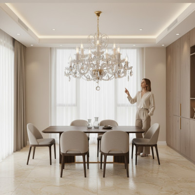 Luxury Crystal Chandelier Ceiling Lights Handmade New Bohemia Lamps