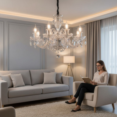 Crystal chandelier pendant light ceiling lamp Bohemia lamp