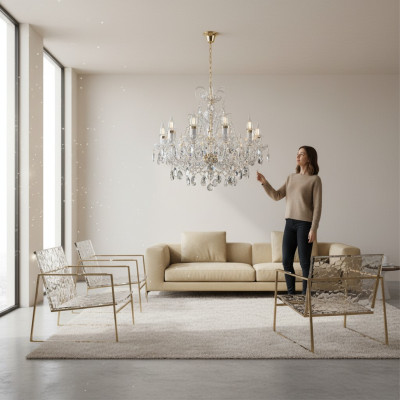 Luxury chandelier Bohemia crystal ceiling lights lamps handmade new