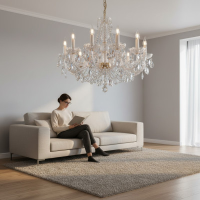 Luxury Chandelier Crystal Ceiling Lights Lamps Handmade New Bohemia