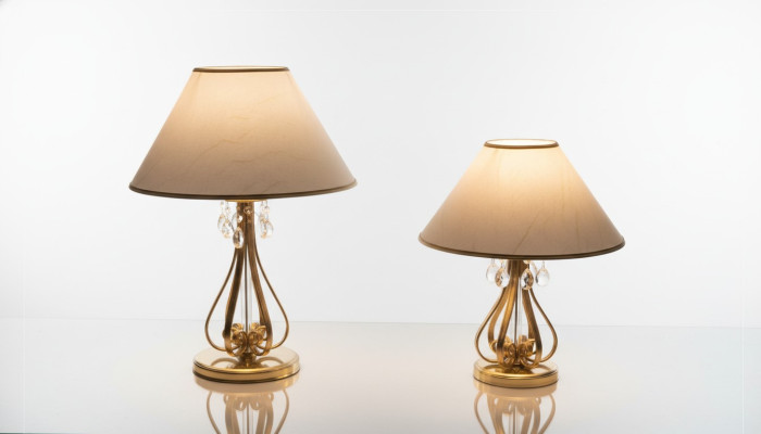 Lamp Light Crystal Desk Table Lamp Elite Bohemia Standing Nightstand New