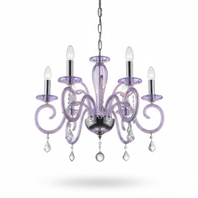 Bohemia Modern Chandelier Light Ceiling Light Chandelier Crystal Mauve Lamp
