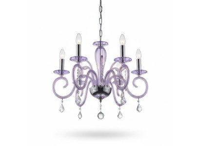 Bohemia Modern Chandelier Light Ceiling Light Chandelier Crystal Mauve Lamp