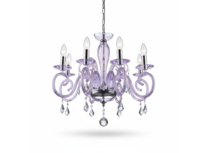 Bohemia Modern Light Ceiling Light Chandelier Crystal Purple Lamp Chandelier