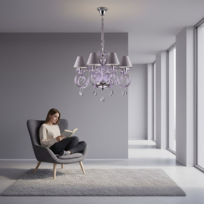 Cover Bohemia Modern Chandelier Lamp Luminous Lamp Crystal Candlestick Nine