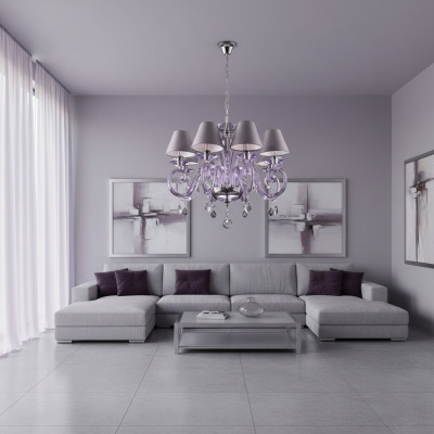 Cover Bohemia Modern Chandelier Lamp Luminous Lamp Crystal Candlestick Nine