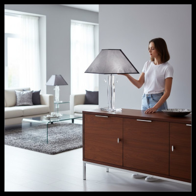 Crystal bedside desk lamp table lamp lamp light table Bohemia
