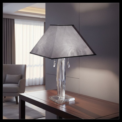 Crystal bedside desk lamp table lamp lamp light table Bohemia