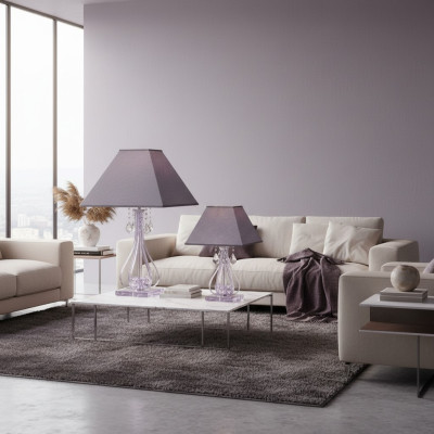 Crystal Table Lamp Elite Bohemia Base Nightstand New Office