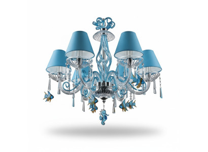Bohemia Modern Chandelier Light Ceiling Lights Chandelier Crystal Blue Lamp