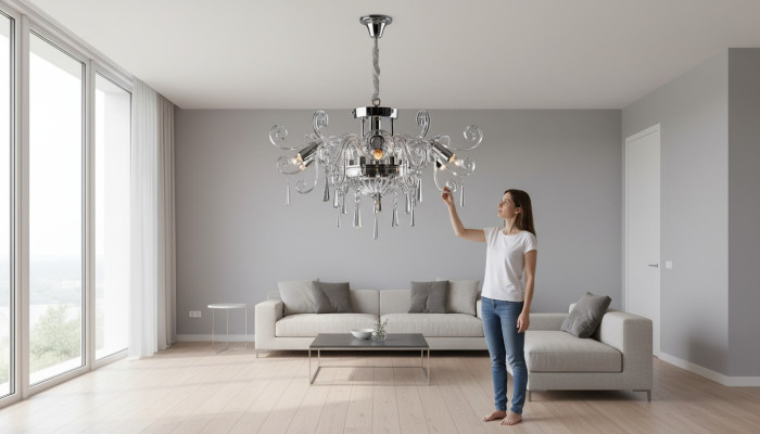 Crystal chandelier pendant ceiling light Bohemia lamp