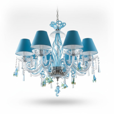 Blue ceiling light chandelier design lamps chandelier crystal