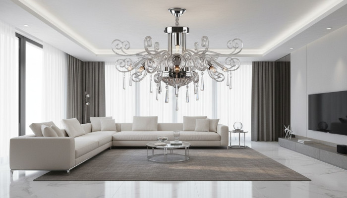 Crystal chandelier pendant ceiling light fixture Bohemia