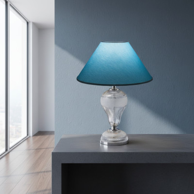 Crystal lamp table lamp blue Bohemia standing bedside new desk