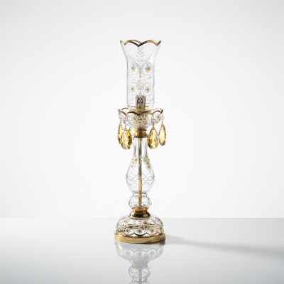 Table lamp, table light, chandelier, crystal, antique style, light, lights, lamps.