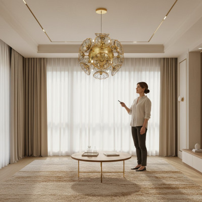 Crystal chandelier pendant light Bohemia ceiling light