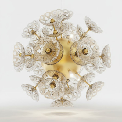 Elite chandelier Bohemia flower ceiling light crown light lighting