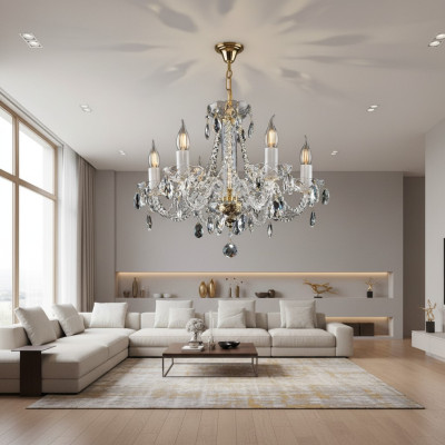 XXL Grand Hotel Chandelier Salles Crystal Cover Lights Crown Lamp