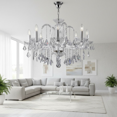 Chandelier Lamp Lamps Crystal Lights Bohemia Lid Chandelier