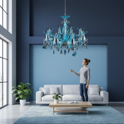 Crystal Chandelier Pendant Light Ceiling Light Bohemia Lamp