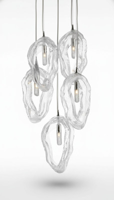 Crystal chandelier ceiling light pendant lamp light Elite Bohemia shells