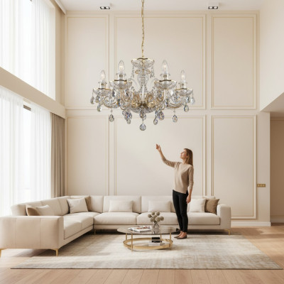 Crystal Chandelier Ceiling Light Pendant Light Bohemia Lamp