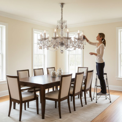 Crystal chandelier ceiling light pendant lamp Bohemia lamp