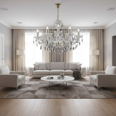 Crystal chandelier luster light Bohemia lamp ceiling light pendant light