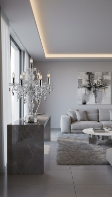 Crystal Table Lamp Elite Bohemia