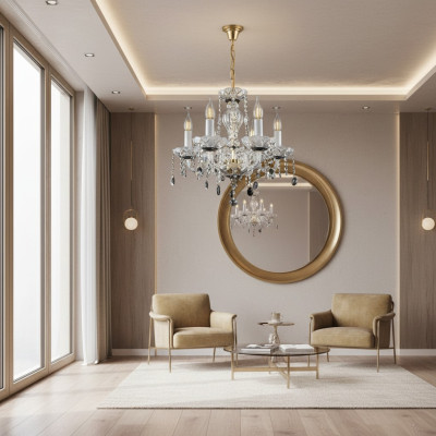 Chandelier Lamp Crystal Ceiling Light Pendant Light Bohemia