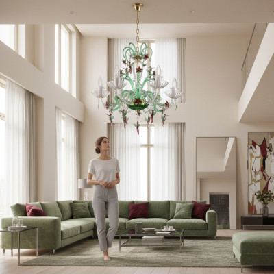 Crystal Chandelier Pendant Light Luminaire Bohemia Lamp Ceiling Light