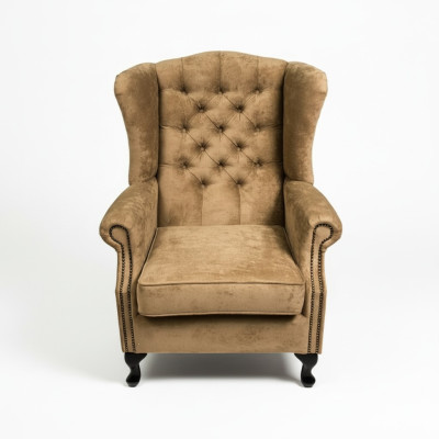 Wingback armchair armchair television chair padded sofa relax 1-seater Chesterfield