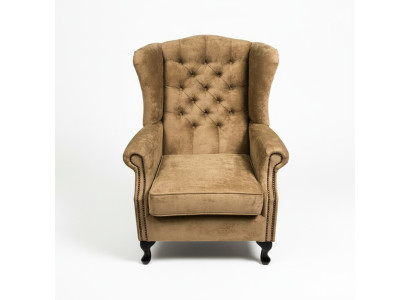 Wingback armchair armchair television chair padded sofa relax 1-seater Chesterfield