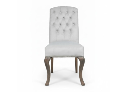 Chesterfield x4 Upholstered Chairs Designer Set Textile Chairs Luxurious Set of 4