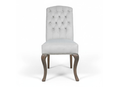 Designer Gray Chesterfield Upholstered Chairs 10-piece Set Hotel Chairs Fabric Seats