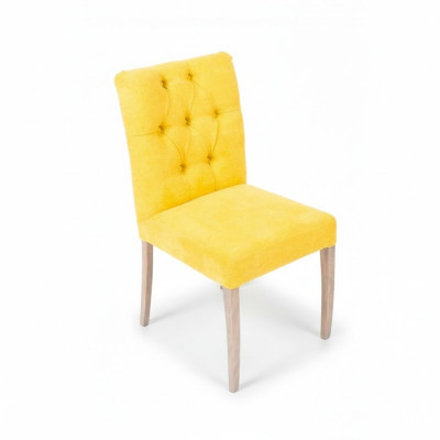 Yellow Chesterfield Chair Set Exclusive x6 Upholstered Dining Chairs