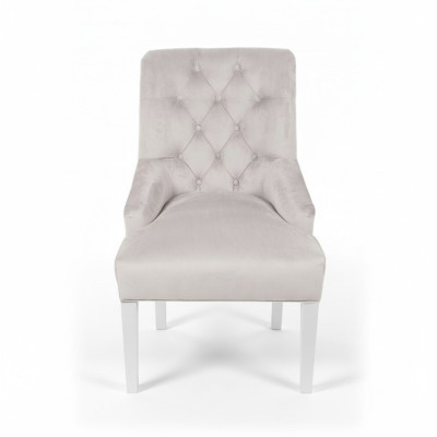 Chesterfield chairs with knocker, noble upholstery, hotel design chair, set of 2.