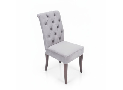Exclusive Grey Chesterfield Chair Luxury Single-Seater Designer Dining Room Chairs