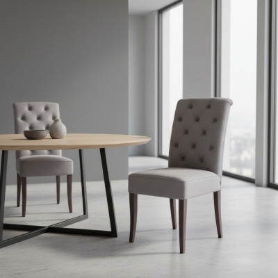 Chesterfield Chairs Designer Set Group Dining Room Chairs x8 Armchairs