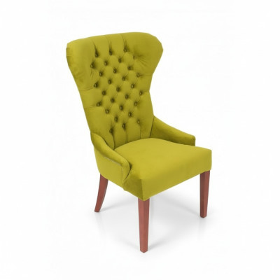 Classic Chesterfield Green Chair Armchair Upholstery Textile Armchair Chairs Fabric