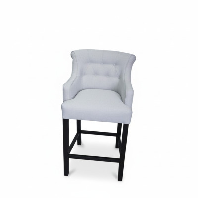 Designer x4 Gray Chesterfield Barstools Designer Chair Set Upholstered Armchairs