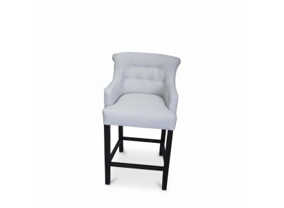 Designer x4 Gray Chesterfield Barstools Designer Chair Set Upholstered Armchairs