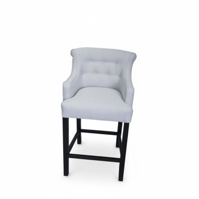 Gray Bar Stool Designer Fabric Design Lounge Chairs Set of 8
