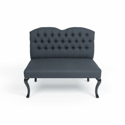 Chesterfield Bank Textile Seat Benches Deco Restaurant Fabric Store Sofa Leather